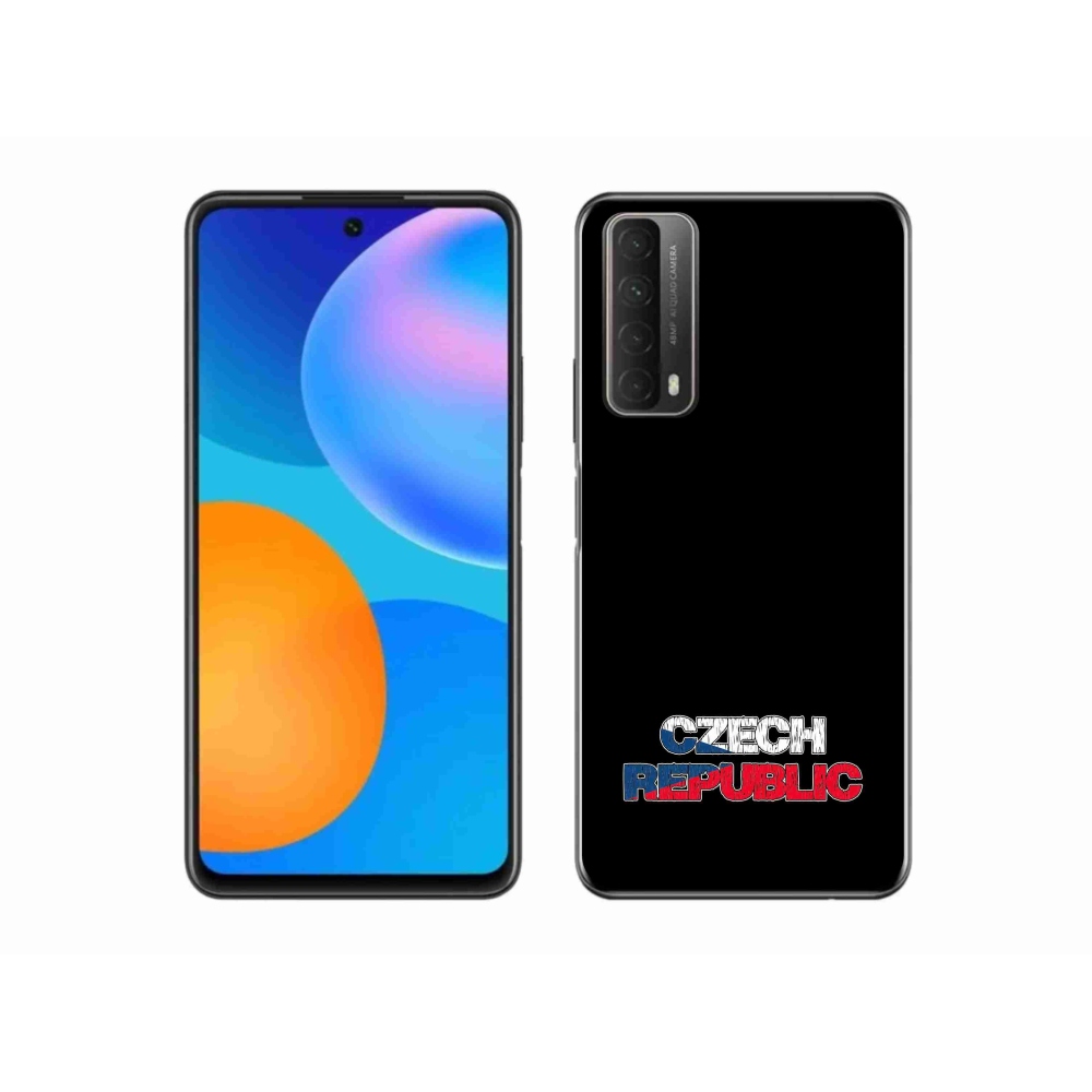 Gél védőhuzat mmCase a Huawei P Smart (2021) - Csehország fekete háttérrel