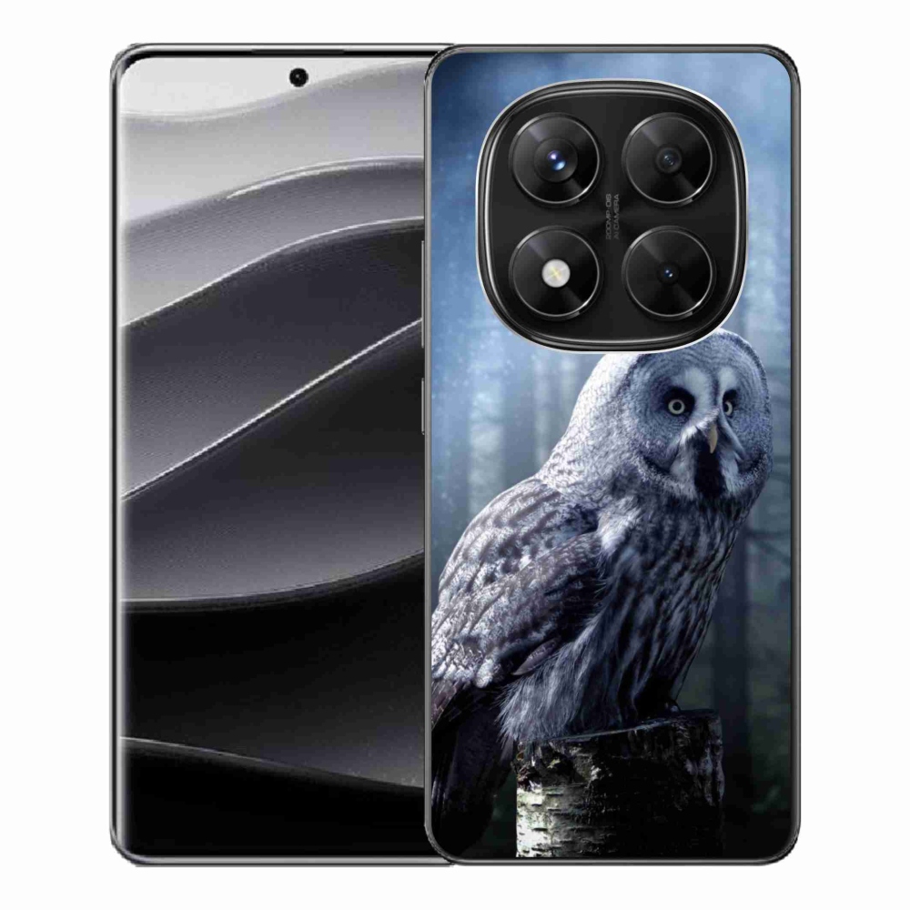 Gél borítás mmCase a Xiaomi Redmi Note 14 Pro 5G/Poco X7 5G számára - bagoly
