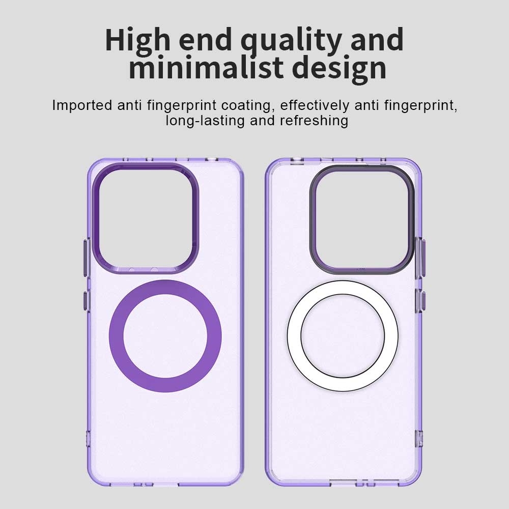 Candy zselés tok MagSafe-val Xiaomi Redmi Note 14 5G - lila