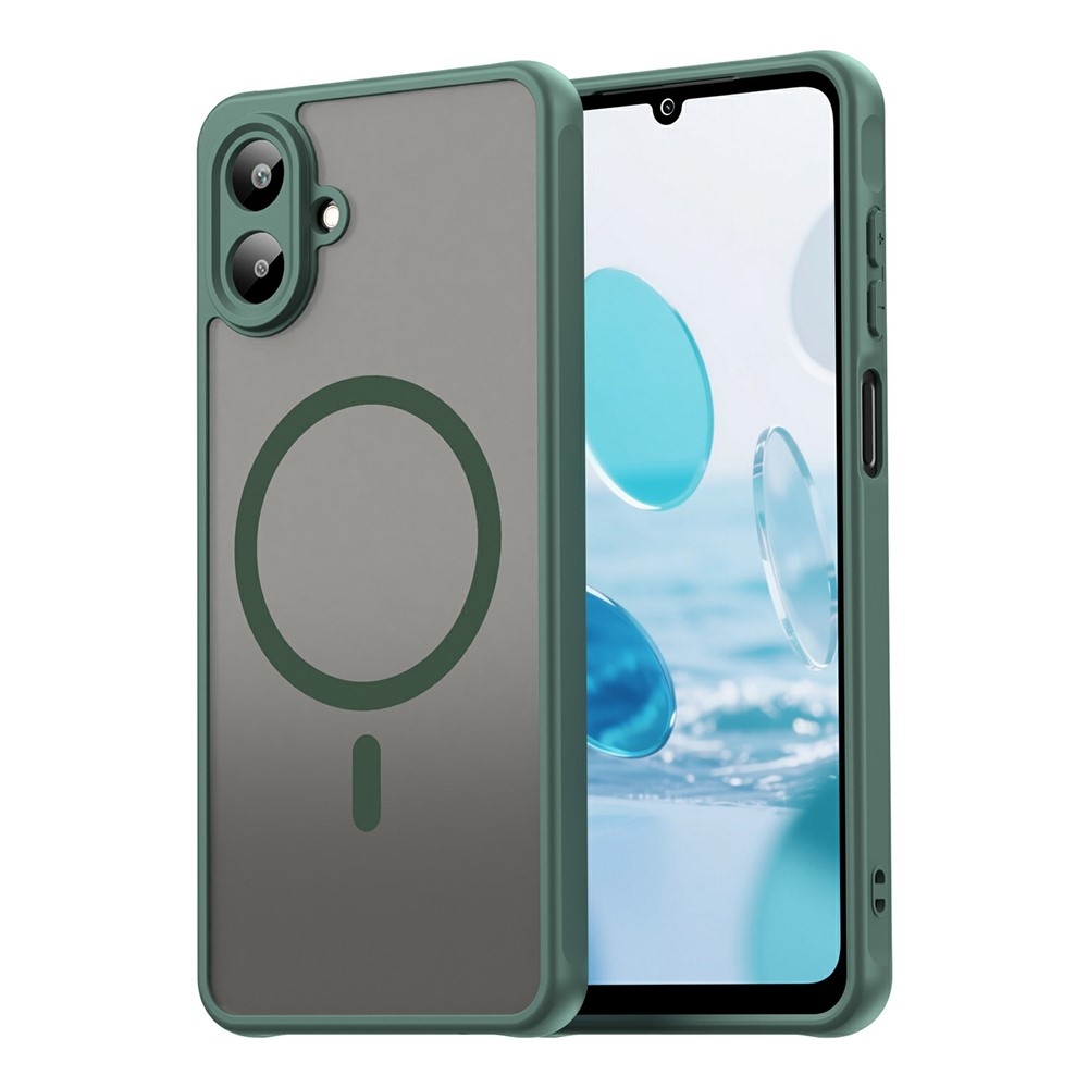 Matt zselés tok MagSafe tok a Samsung Galaxy A07 4G készülékre - zöld