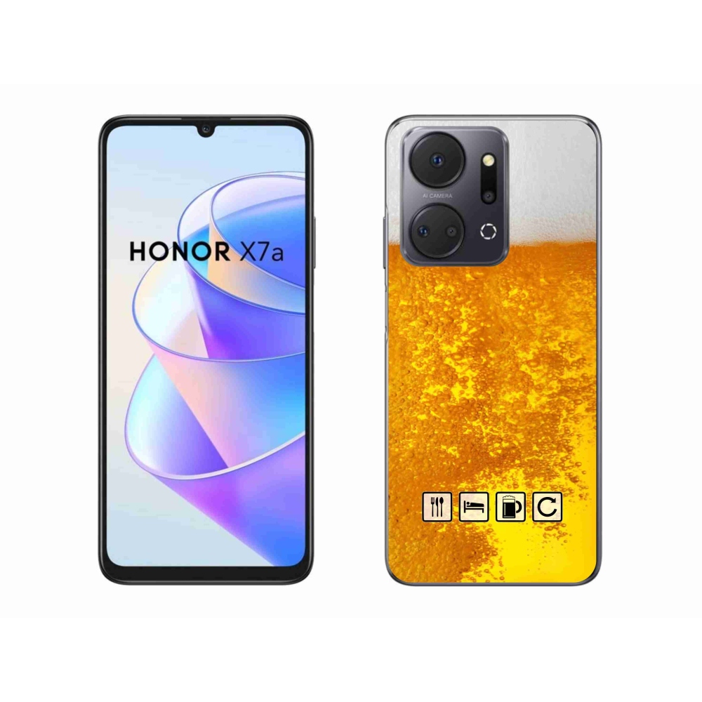 Zselés borítás mmCase a Honor X7a számára - sör motívum 3