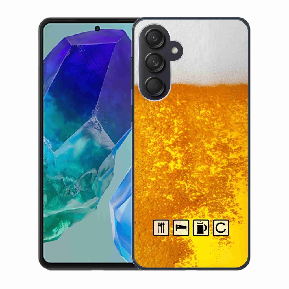 Gél borítás mmCase Samsung Galaxy M55 5G - sör motívum 3
