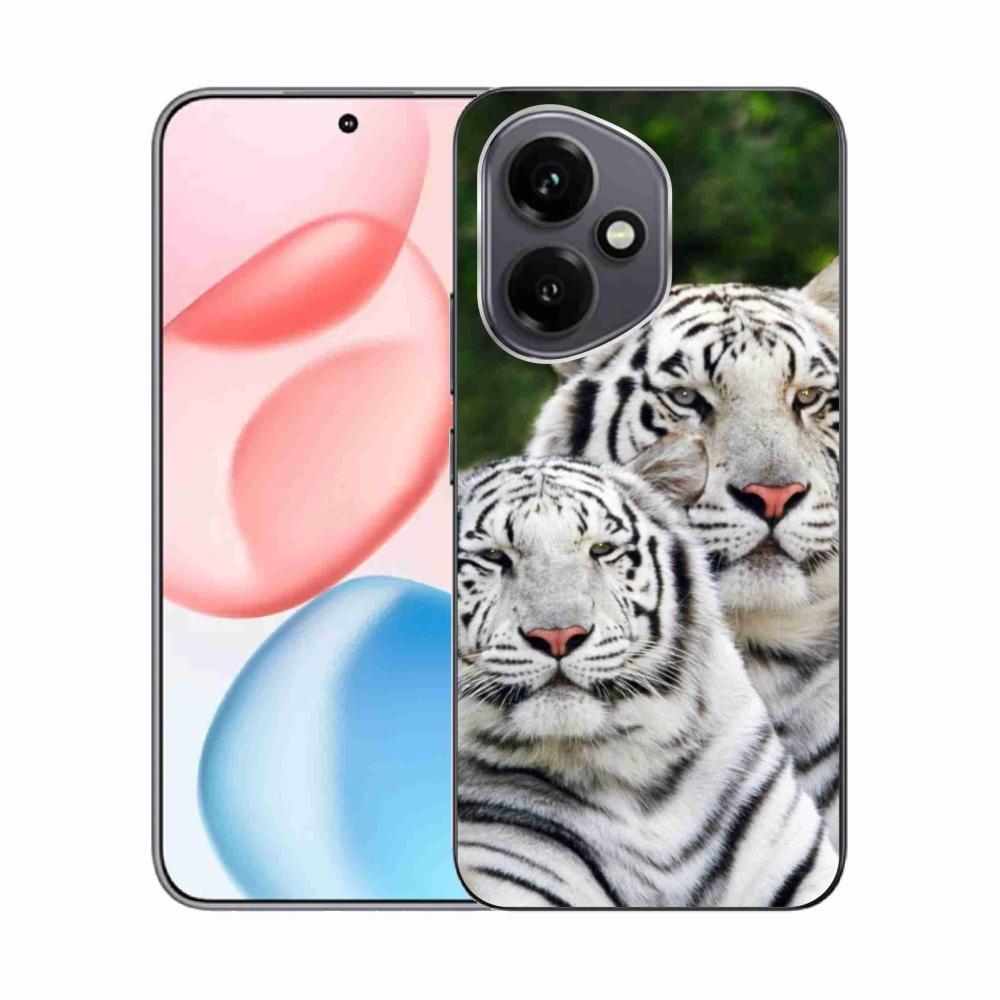 Zselés borítás mmCase Honor 400 - fehér tigrisekhez