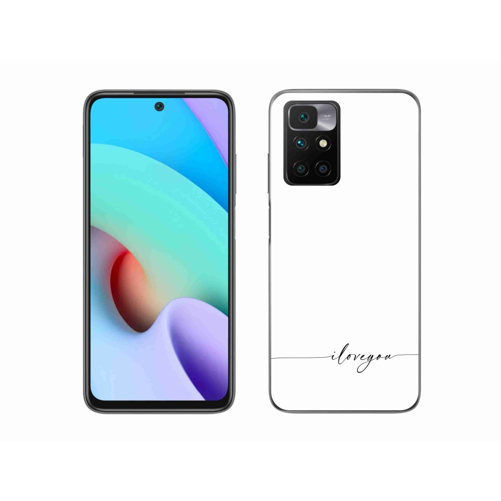 Gél borítás mmCase a Xiaomi Redmi 10/Redmi 10 (2022) - I love you fehér háttérrel