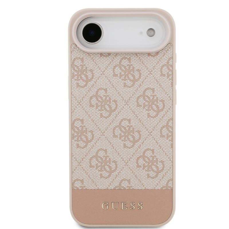 Guess PU 4G csíkos hátlap iPhone Air Pink készülékhez