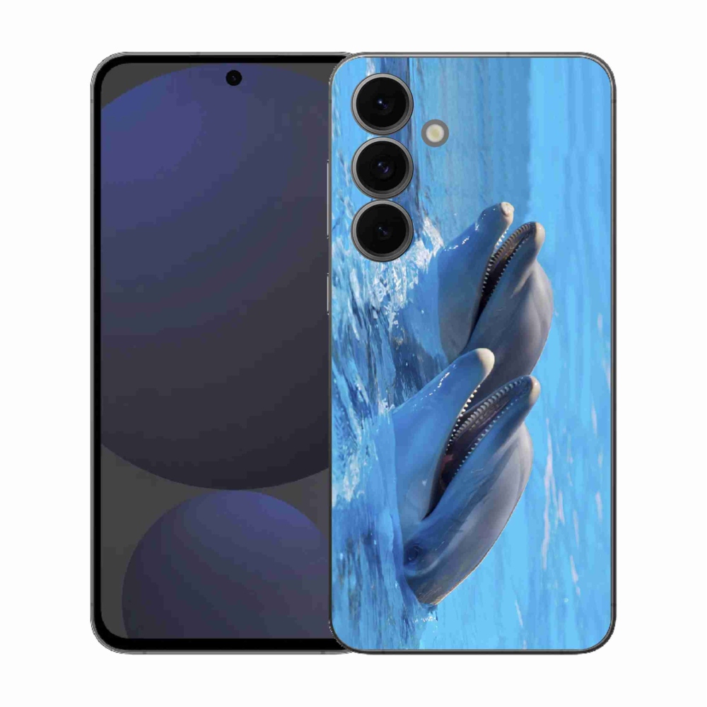 Gél védőhuzat mmCase Samsung Galaxy S25 FE - delfinek