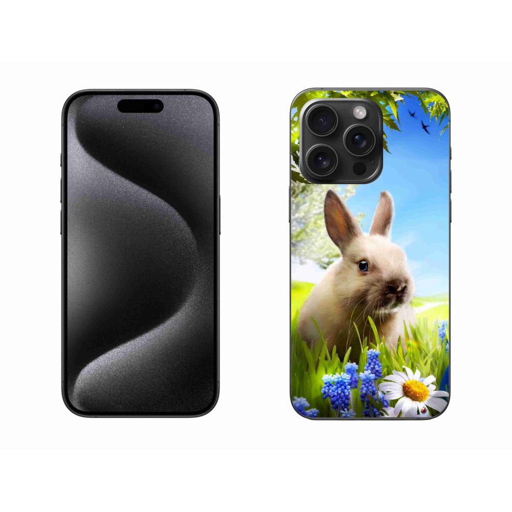 Zselés borítás mmCase iPhone 15 Pro Max készülékhez - nyuszi