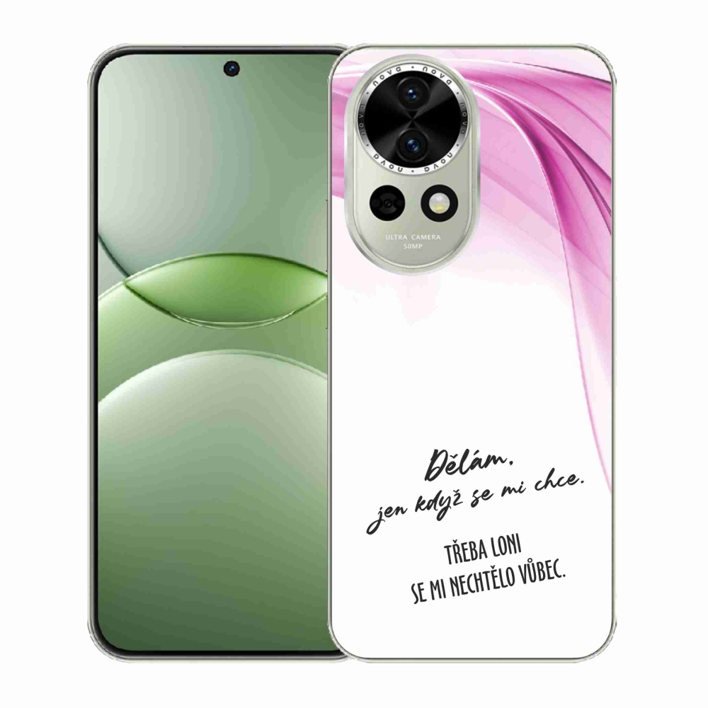 Gél borító mmCase a Huawei Nova 13 5G készülékhez - vicces szöveg 12 fehér háttér