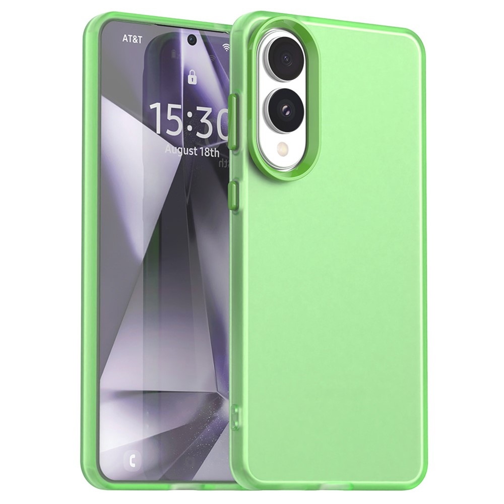 Candys matt zselés tok Samsung Galaxy S25 Edge készülékhez - zöld