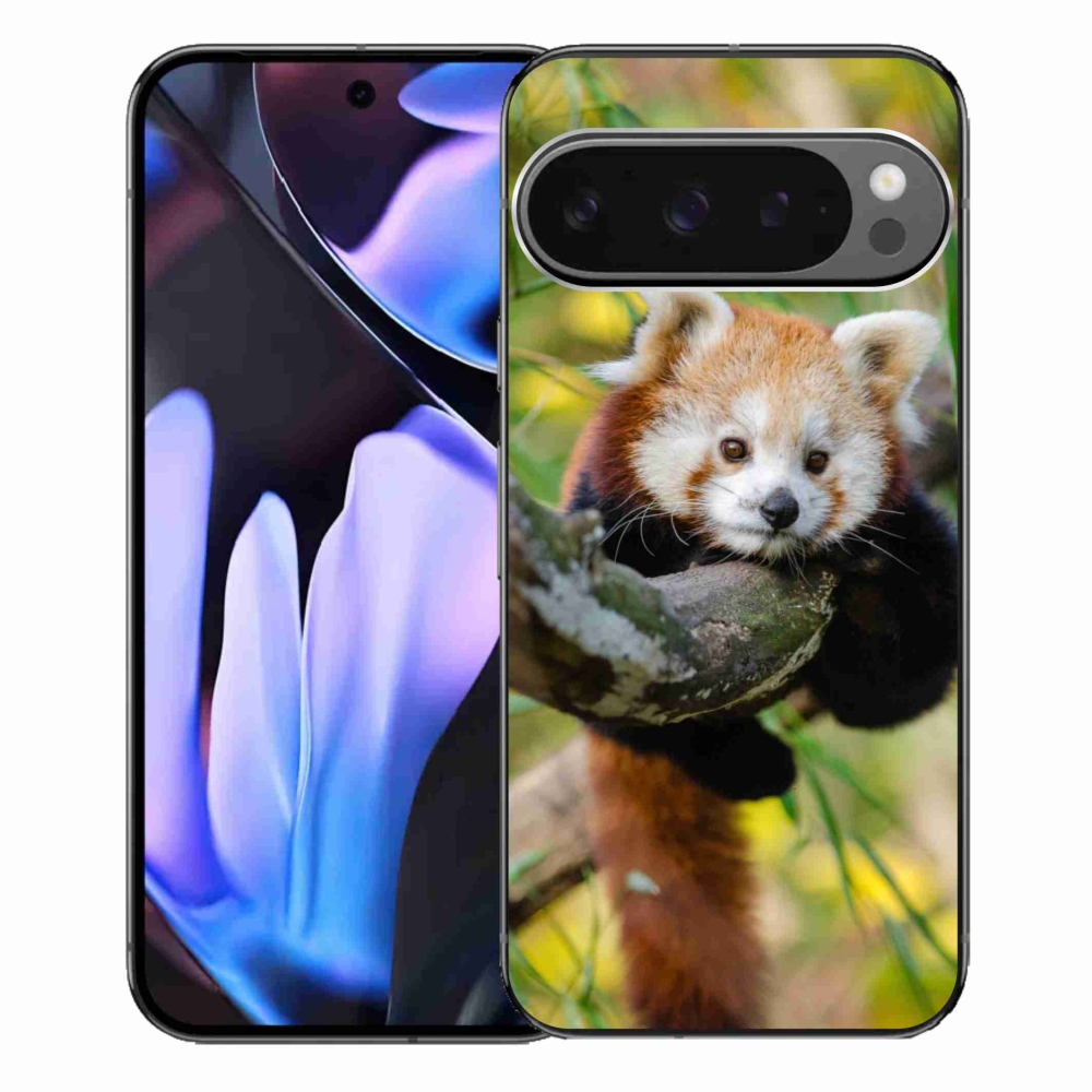 Zselés borítás mmCase a Google Pixel 9 Pro XL számára - pandavörös