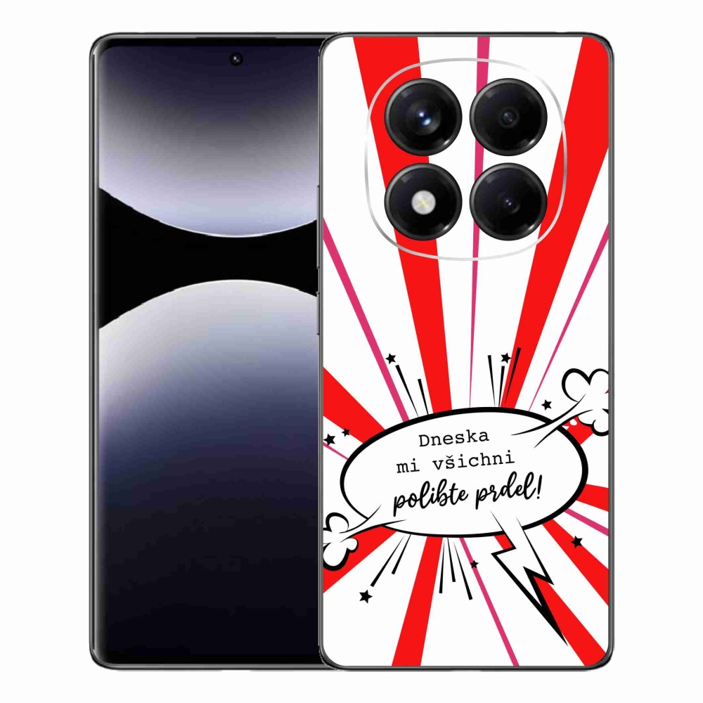 Gél borító mmCase a Xiaomi Redmi Note 14 Pro készülékhez - vicces szöveg 15 fehér háttérrel