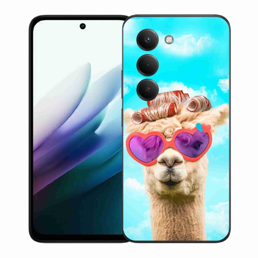 Zselés borítás mmCase a Xiaomi Redmi 15 4G/5G (171mm) - láma szemüveggel