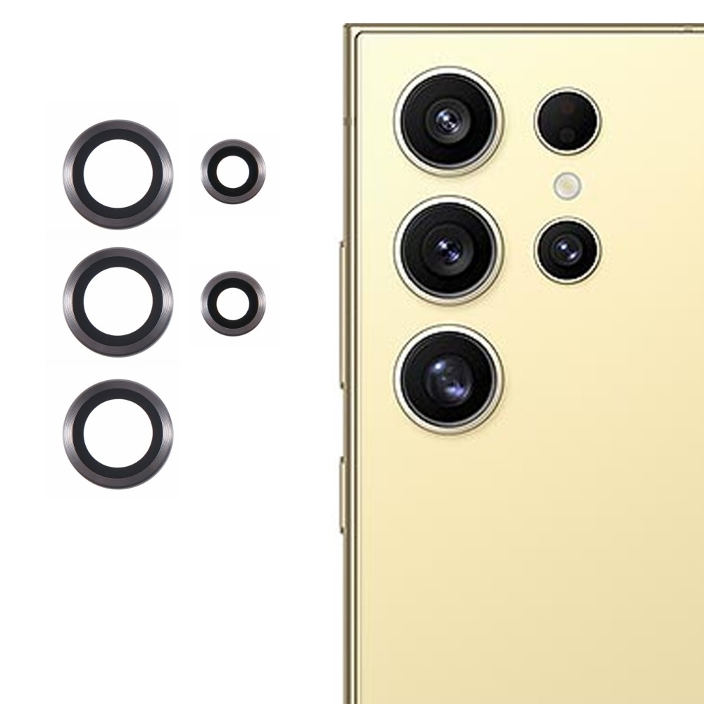 Fém kamera lencse üveg Samsung Galaxy S25 Ultra (3 különálló üveg) - szürke