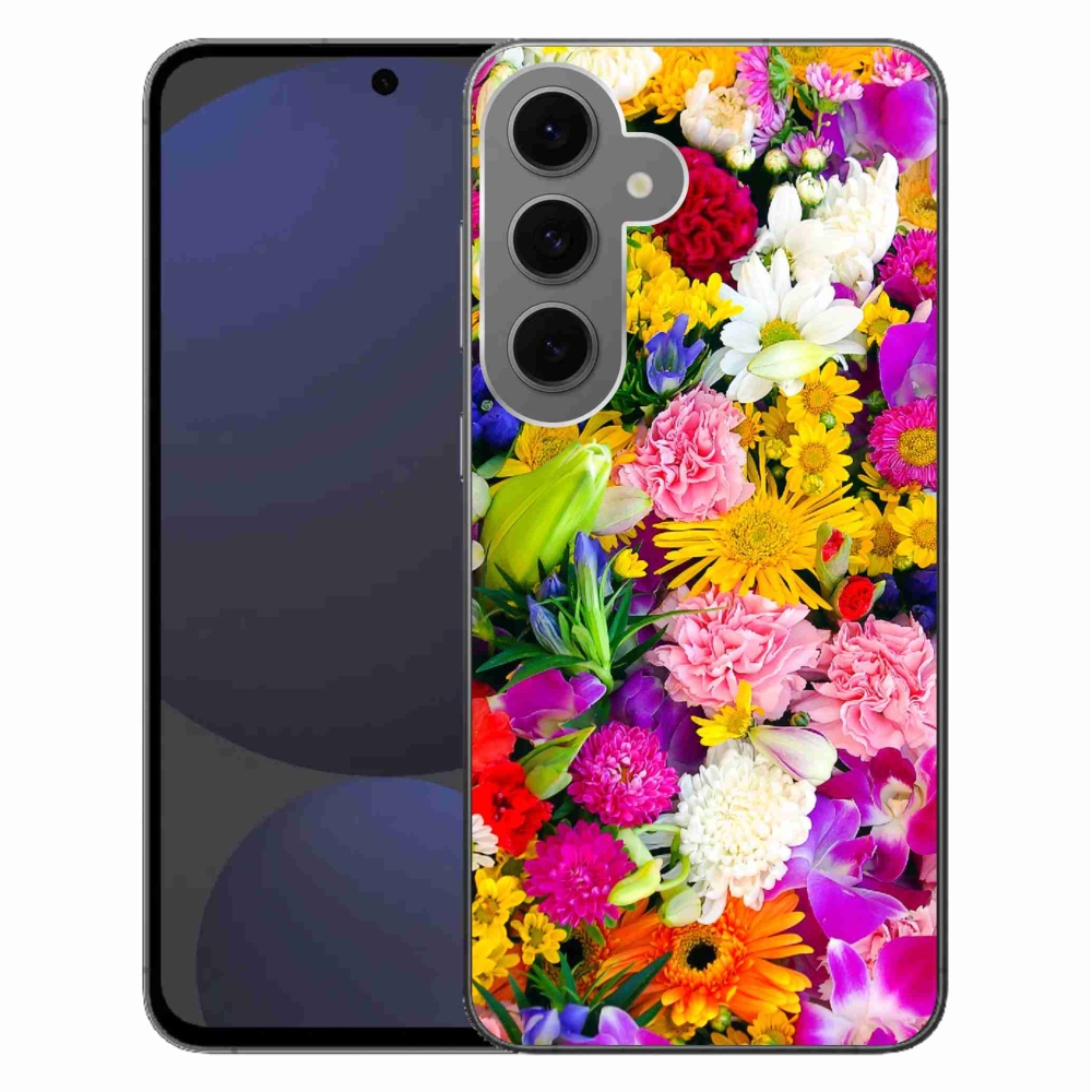 Gél védőhuzat mmCase Samsung Galaxy S24 FE - virágok 12