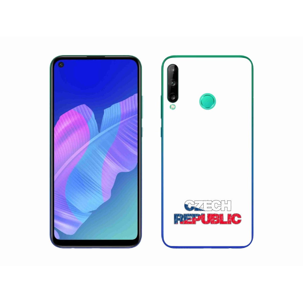 Gél borító mmCase a Huawei P40 Lite E - Csehország fehér háttérhez