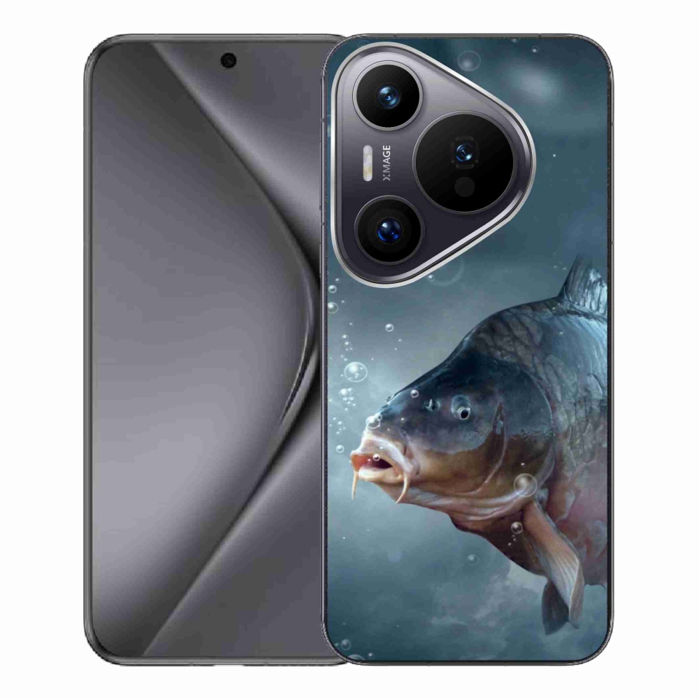 Zselés borítás mmCase a Huawei Pura 70 Pro számára - ponty és buborékok