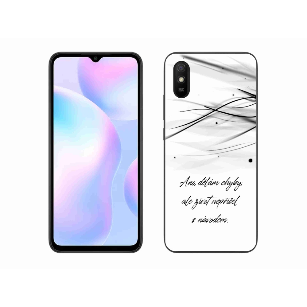Gél borítás mmCase a Xiaomi Redmi 9A számára - idézem fehér háttér