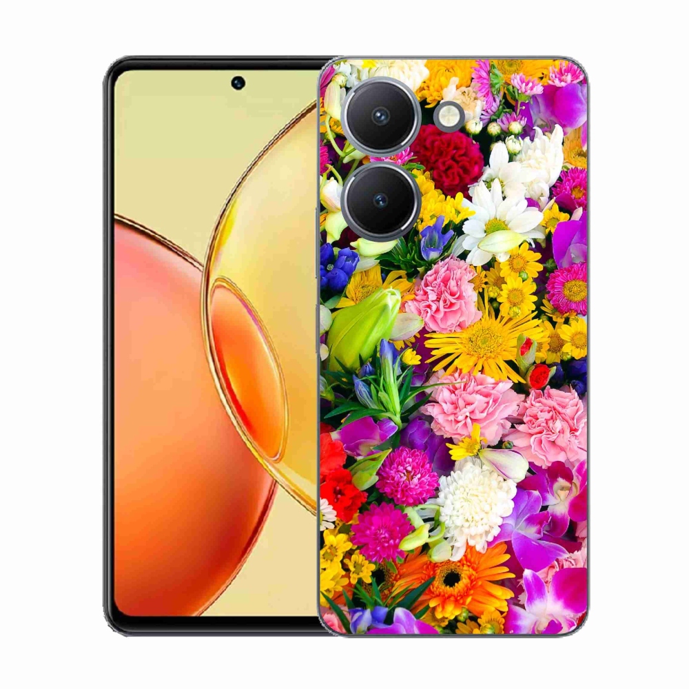 Zselés borítás mmCase a Vivo Y36-hoz - virág 12