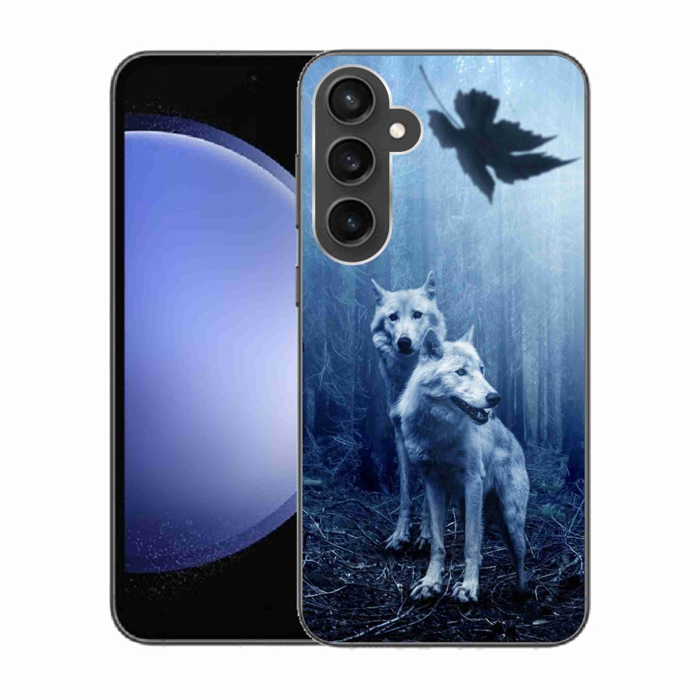 Zselés borítás mmCase Samsung Galaxy S23 FE - farkasok az erdőben
