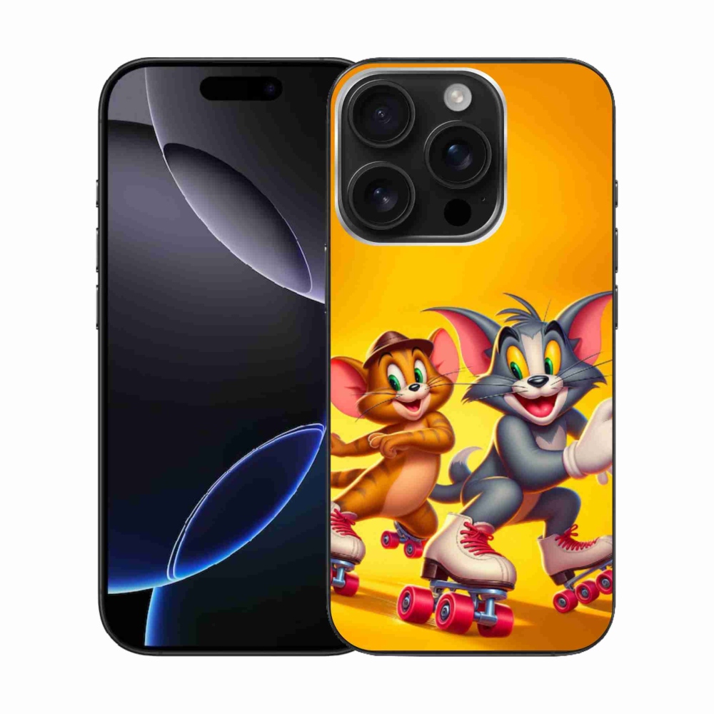 Zselés borítás mmCase iPhone 16 Pro készülékhez - tom a jerry