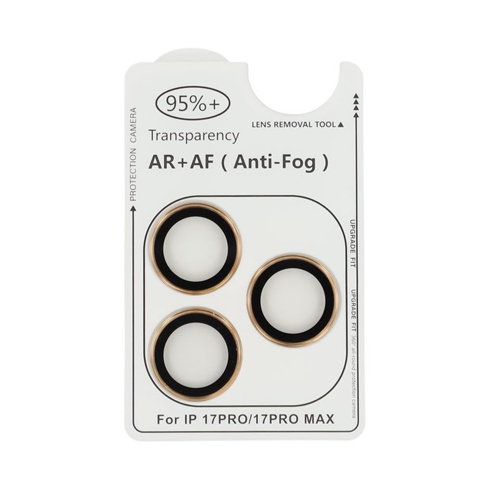 Ultra HD kamera lencse üveg iPhone 17 Pro/17 Pro Max készülékhez (különálló szemüveg) - arany színben