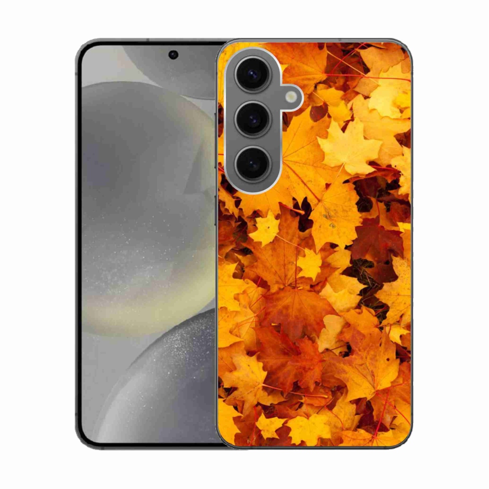 Gél borítás mmCase Samsung Galaxy S24 készülékhez - juharlevelek