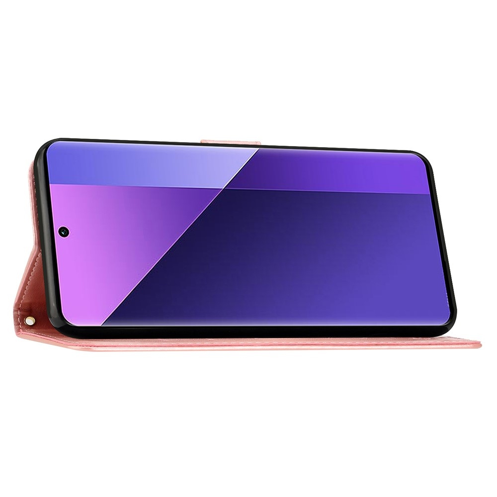 Virágok könyv tok Samsung Galaxy S25 Ultra készülékhez - rózsaarany