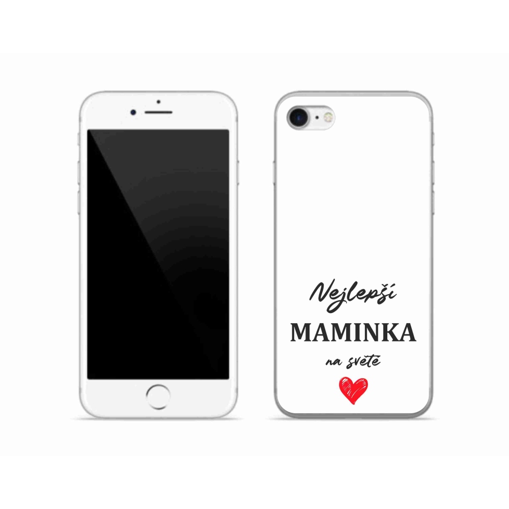 Gél borítás mmCase iPhone SE (2022) - Best Mom 1 Fehér háttér