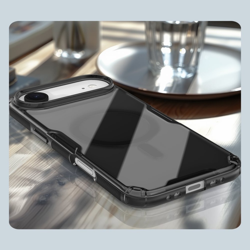 Nillkin Nature TPU PRO mágneses borító Apple iPhone Airhez Átlátszó fekete