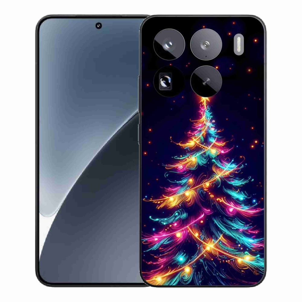 Gél borítás mmCase a Xiaomi 15 Pro számára - neon karácsonyfa