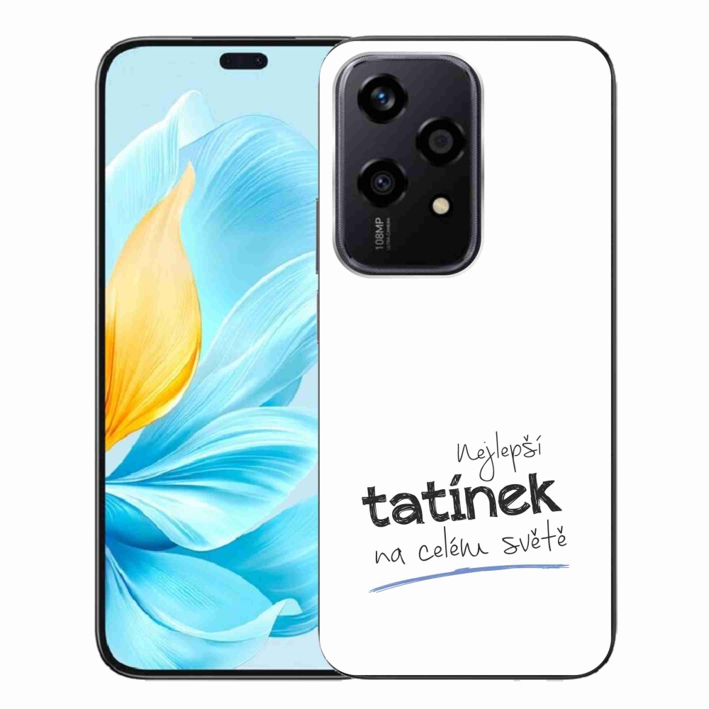 Gél borító mmCase a Honor 200 Lite 5G-hez - legjobb apuci 4 fehér háttérrel