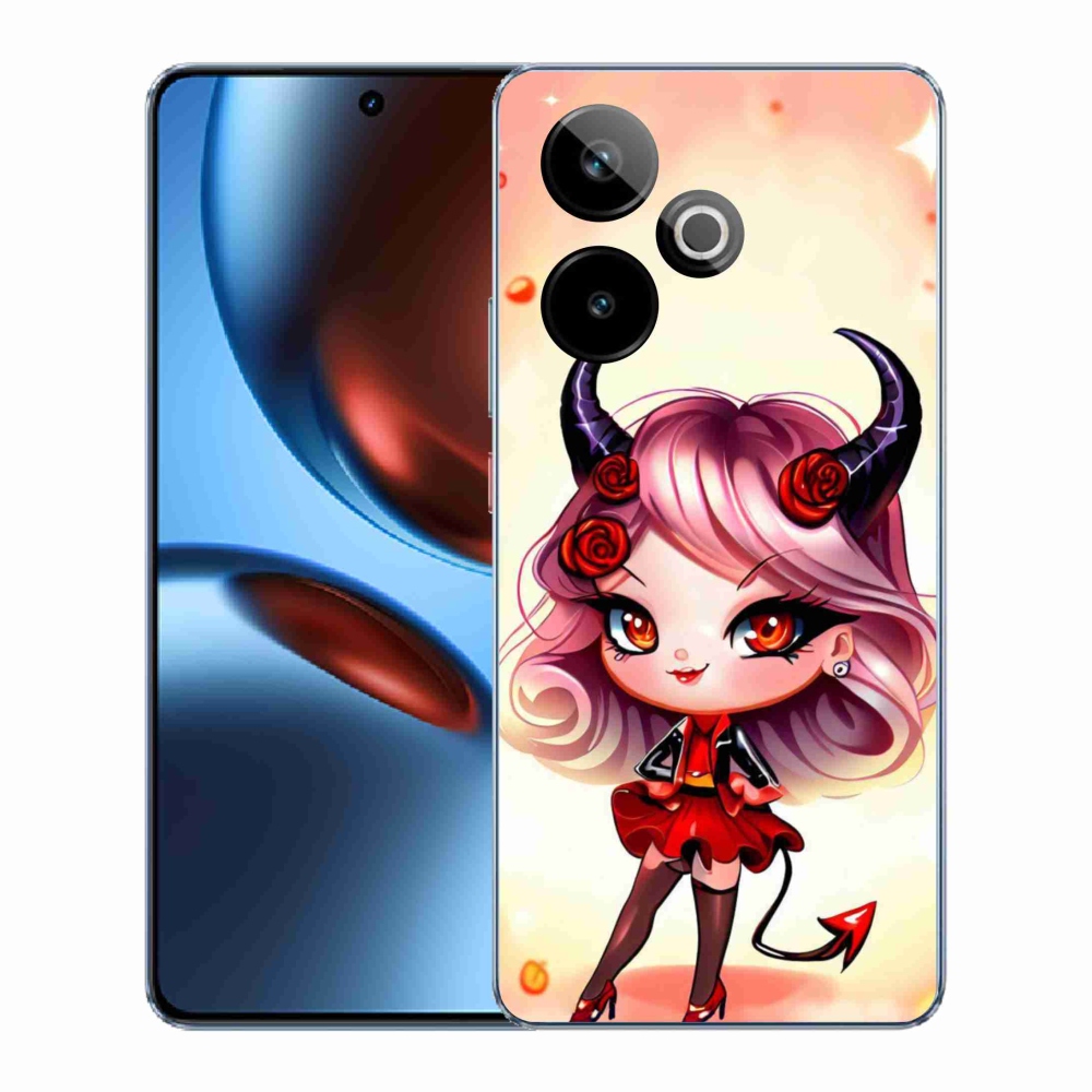 Rugalmas zselés tok mmCase képpel a Realme GT 7 5G/GT 7T 5G - rajzfilm ördöghöz