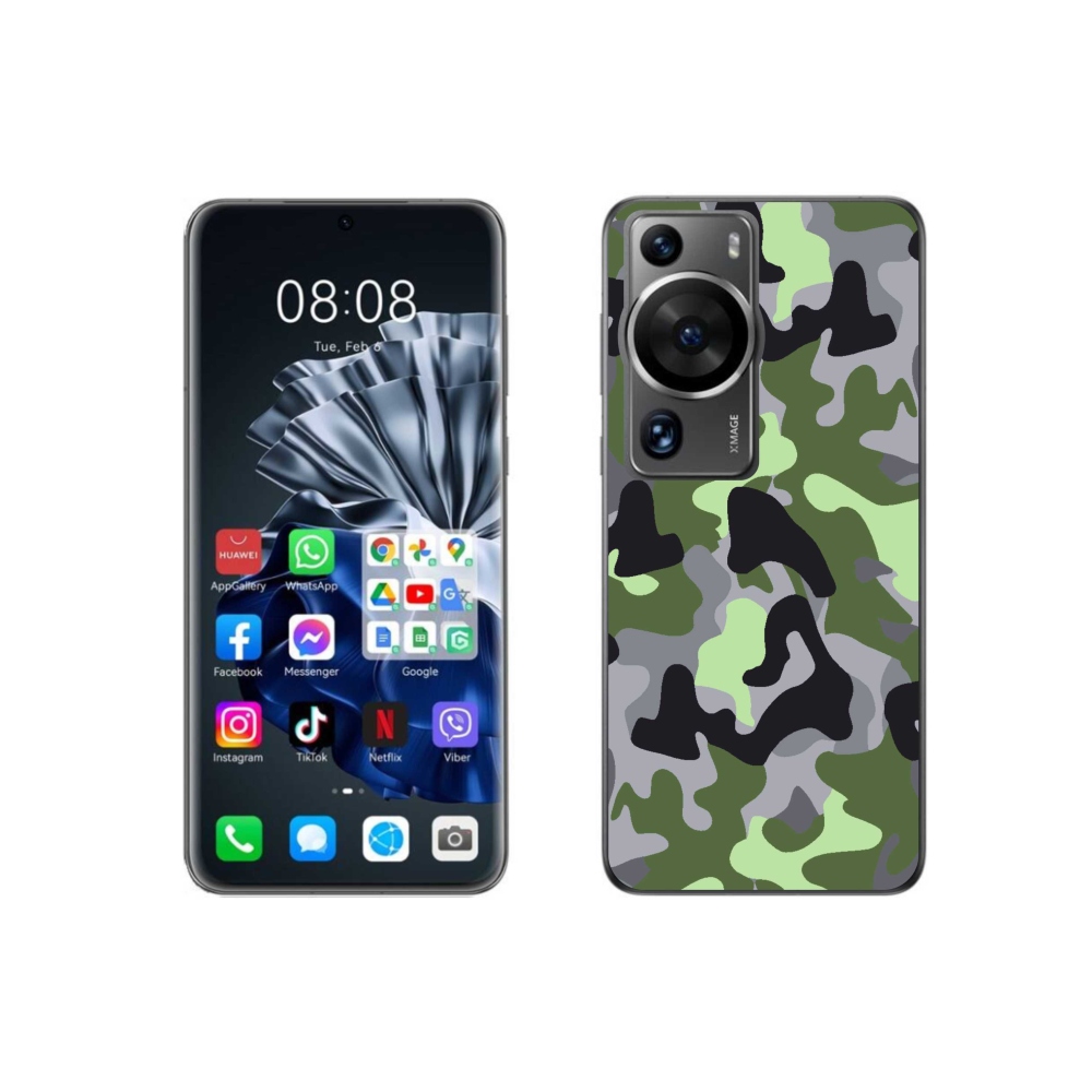 Gél borítás mmCase a Huawei P60 Pro készülékhez - álcázó minta 7