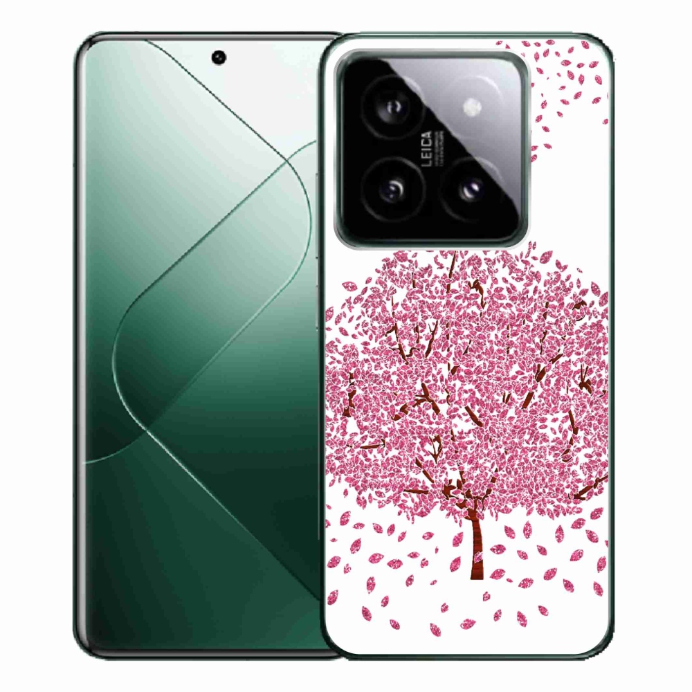 Gél borítás mmCase a Xiaomi 14 Pro számára - rajzfilmfa levelekkel