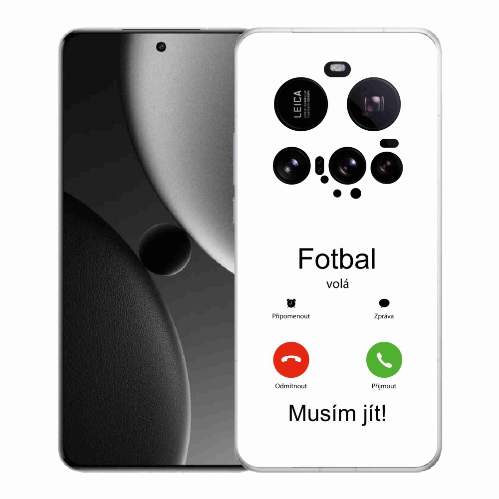 Gél borító mmCase a Xiaomi 15 Ultra - futball hívások fehér háttérrel