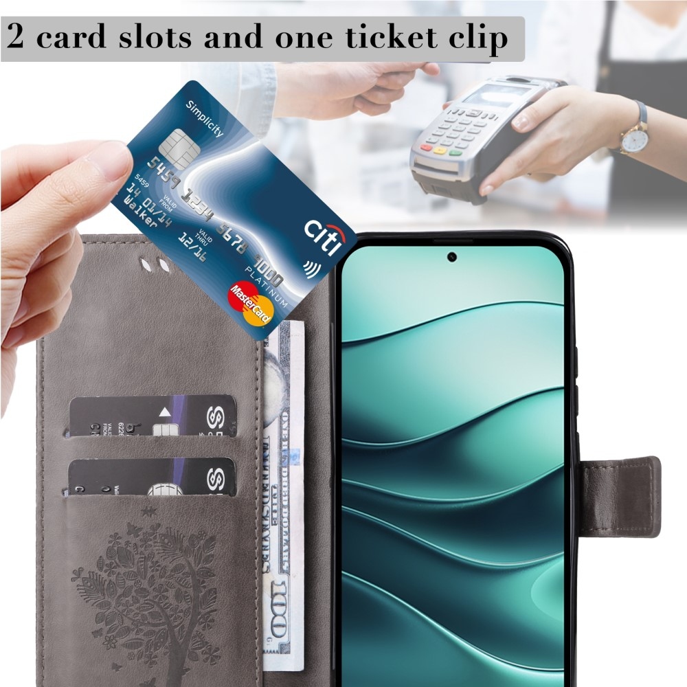 Fák könyve tok Xiaomi Redmi Note 14 5G - szürke