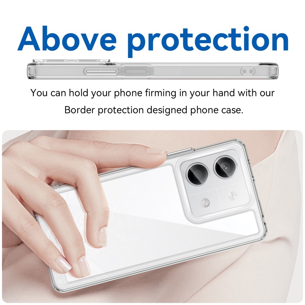 Gél tok rögzített hátlappal a Xiaomi Redmi Note 13 5G-n - átlátszó