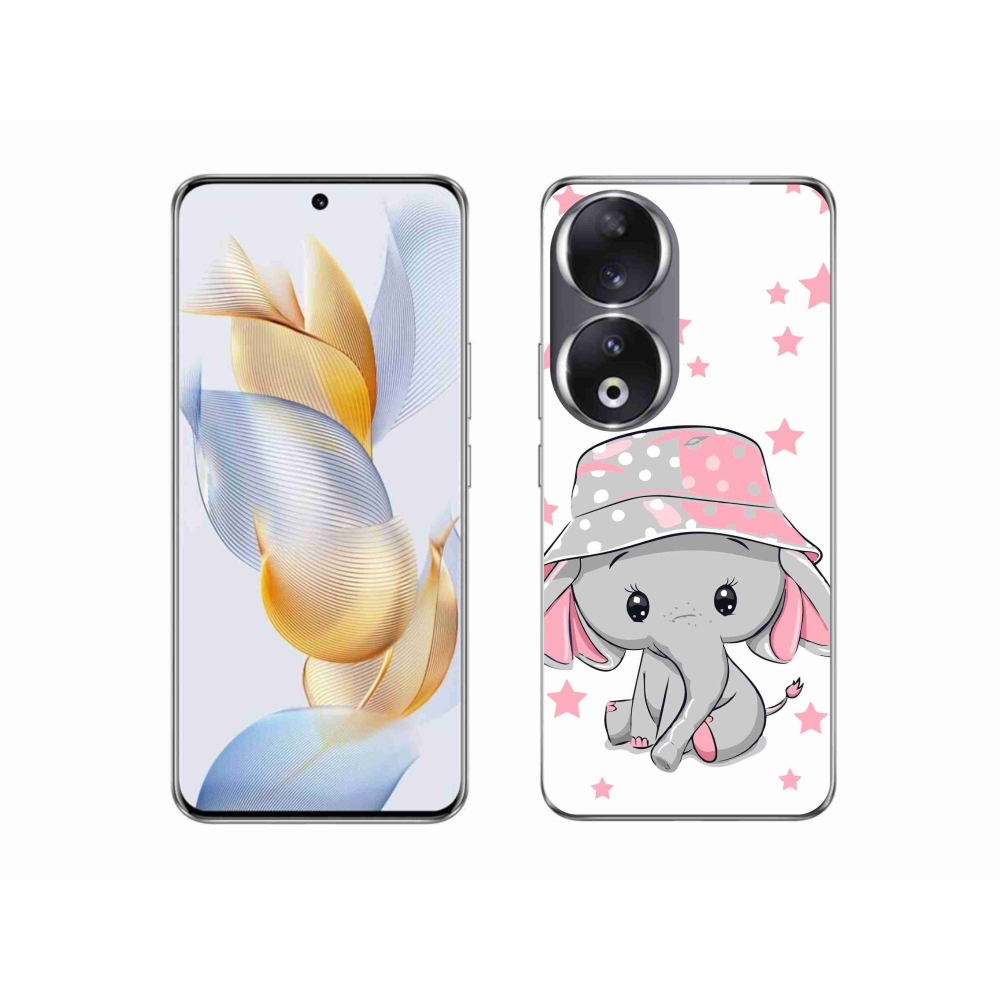 Zselés tok mmCase a Honor 90 készülékhez - rózsaszín elefánt