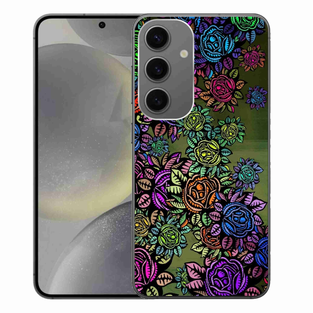 Gél borító mmCase Samsung Galaxy S24+ - virágok 6