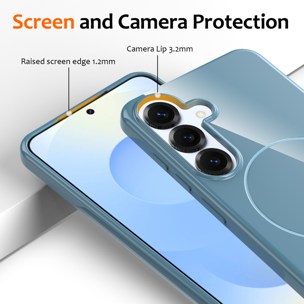 MagSafe zselés hordtáska Samsung Galaxy S25 FE készülékhez - kék