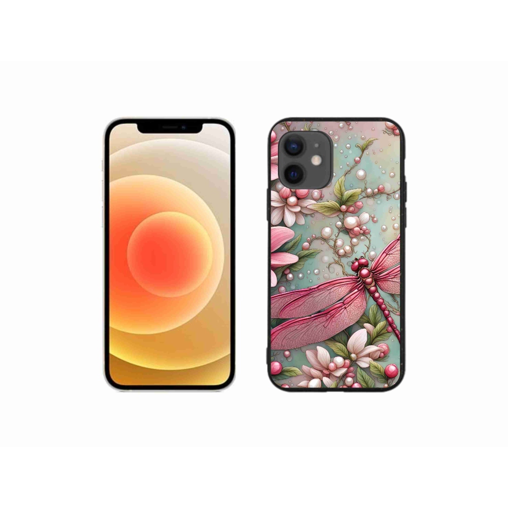 Zselés borítás mmCase iPhone 12 mini készülékhez - szitakötő