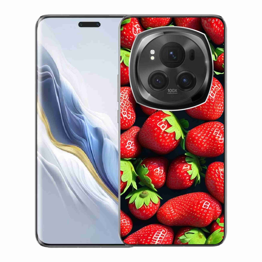 Zselés borítás mmCase a Honor Magic 6 Pro 5G készülékhez - eper