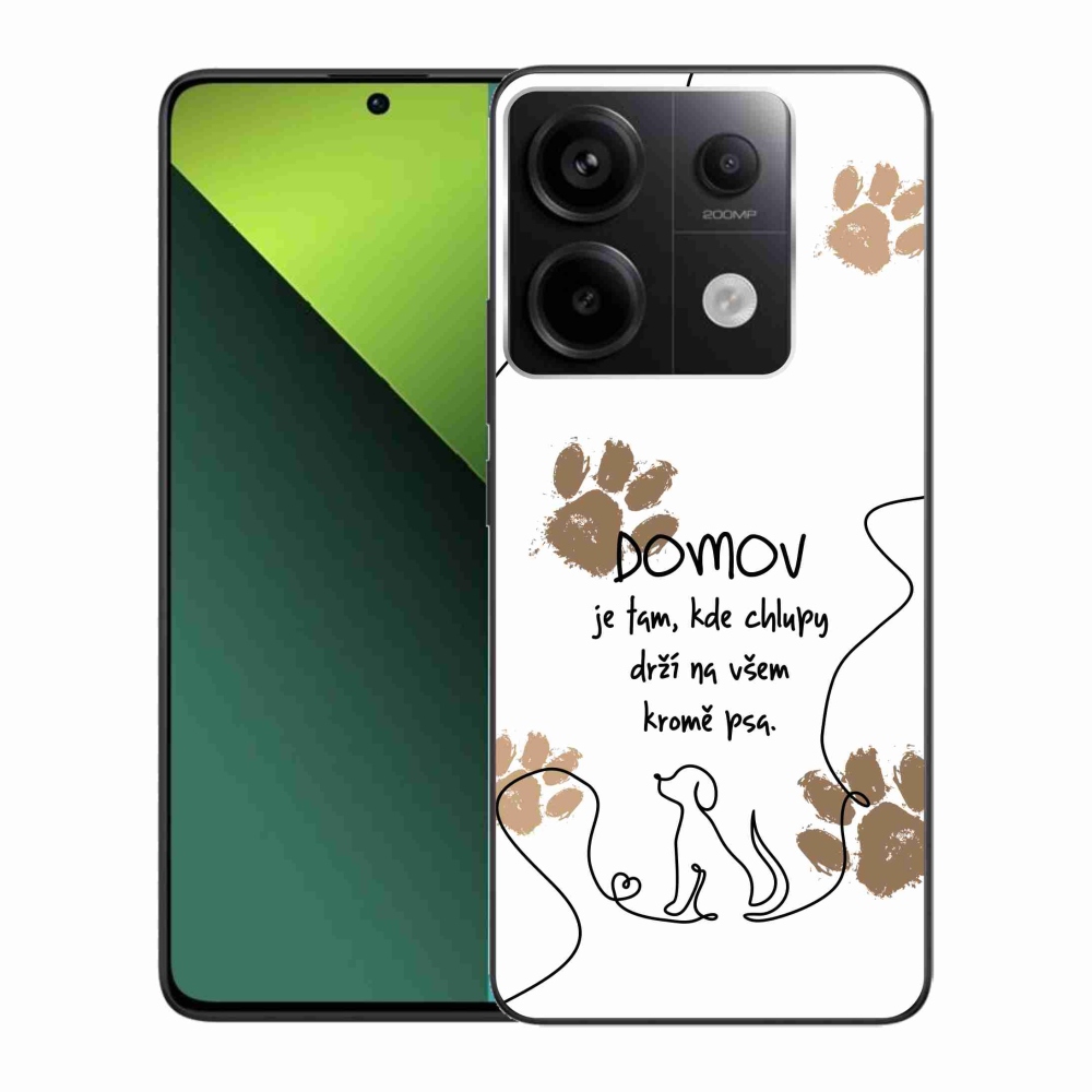 Gél borítás mmCase a Xiaomi Redmi Note 13 Pro 5G/Poco X6 5G számára - kutya motívum fehér háttérrel