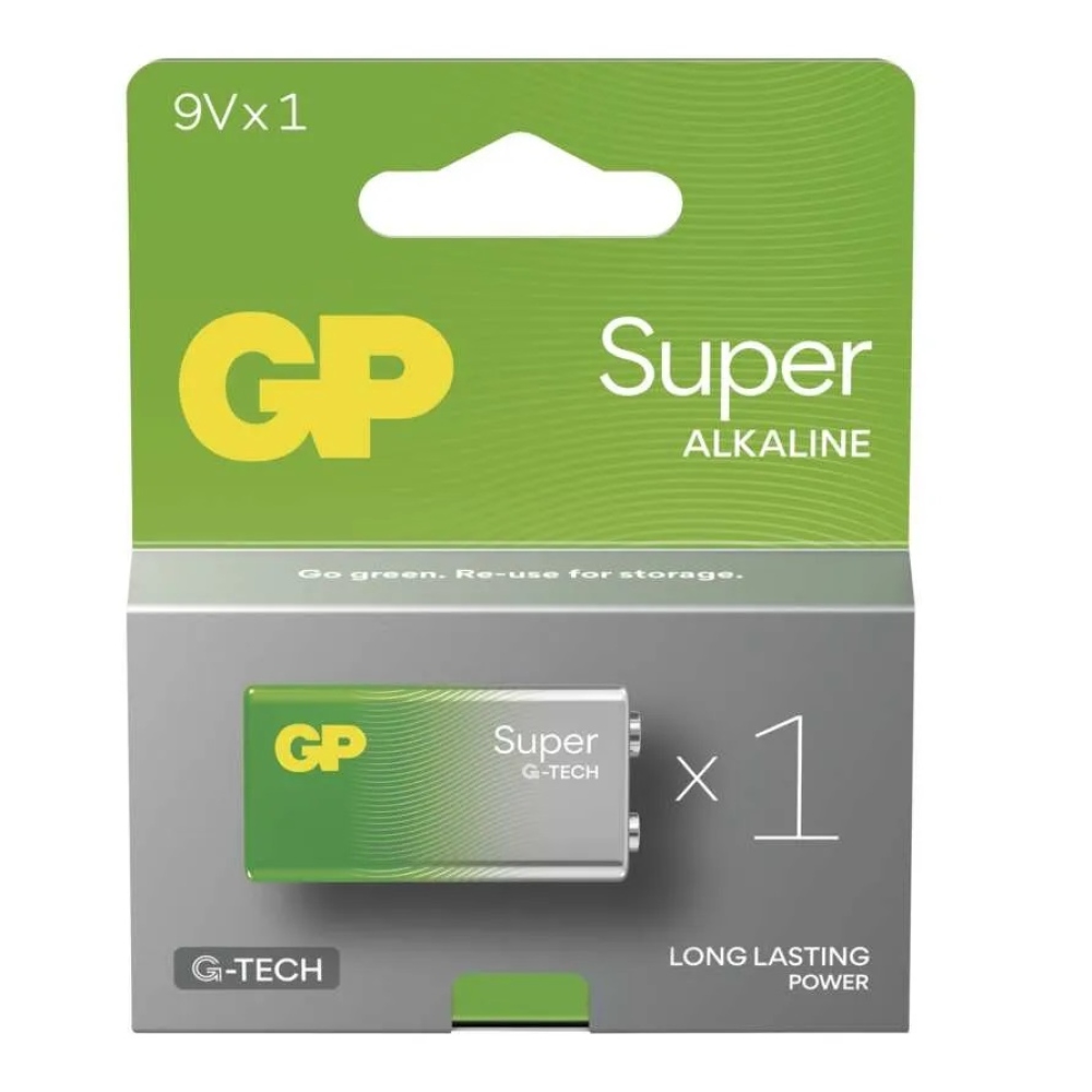 GP Super 9V alkáli elem (6LR61)