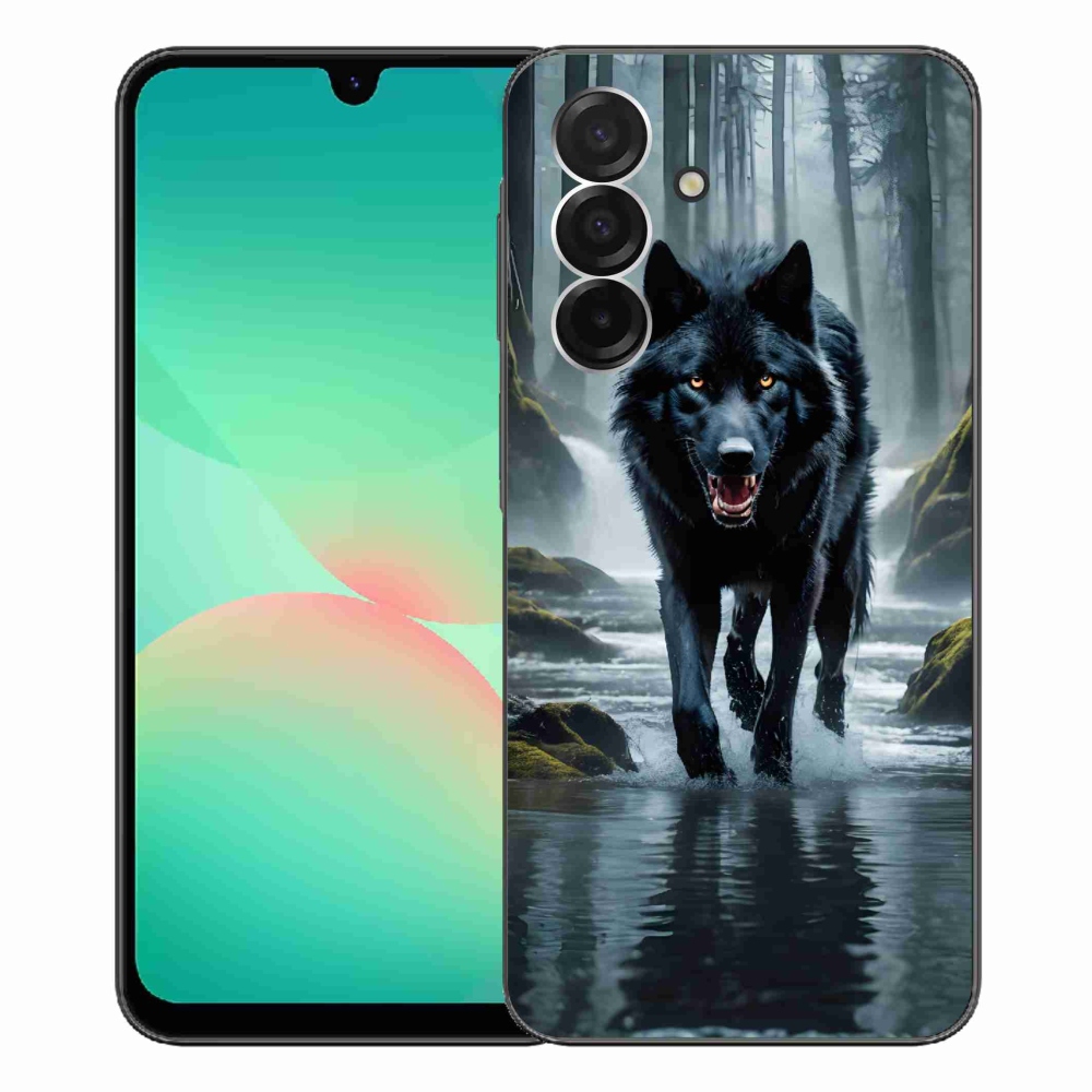 Zselés borítás mmCase Samsung Galaxy A26 5G - fekete farkas