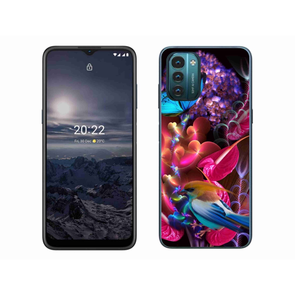 Zselés borítás mmCase a Nokia G11/G21 készülékhez - színes virágok