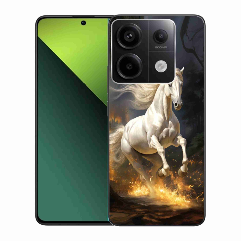 Gél borítás mmCase a Xiaomi Redmi Note 13 Pro 5G/Poco X6 5G számára - fehér ló 2