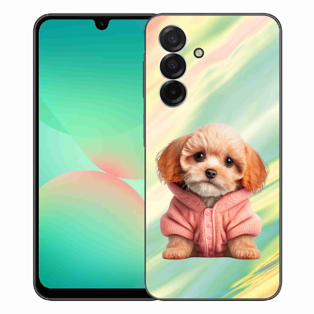 Gél borítás mmCase Samsung Galaxy A26 5G - pulóveres kiskutya Samsung Galaxy A26 5G-hez