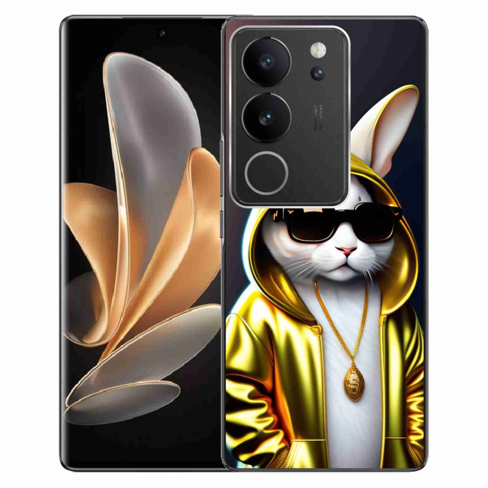 Zselés borítás mmCase a Vivo V29 5G-hez - cat boss