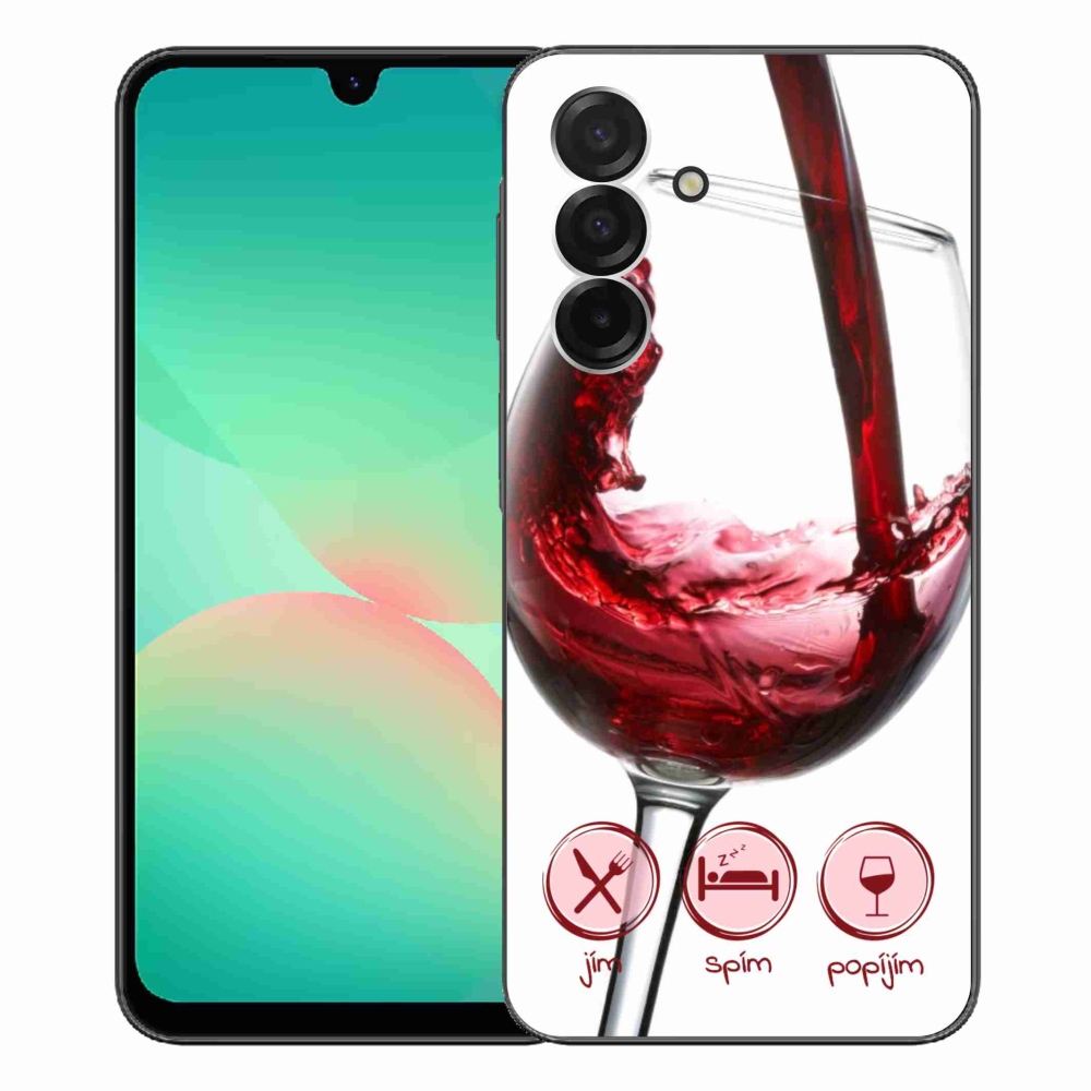 Zselés borítás mmCase Samsung Galaxy A26 5G - borospohár piros